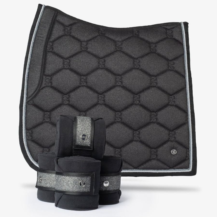 PS of Sweden Stardust Dressage Saddle Pad BLACK COB