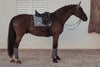 Equestrian Stockholm Dressage Saddle Pad Crystal Grey