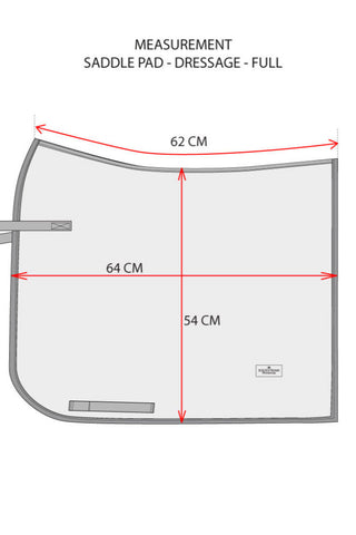 Equestrian Stockholm Dressage Saddle Pad Champagne