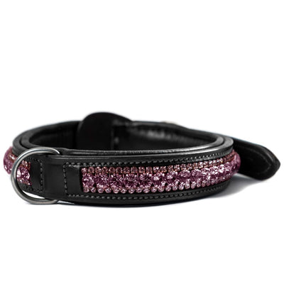 Equestrian Stockholm Dog Collar Orchid Bloom