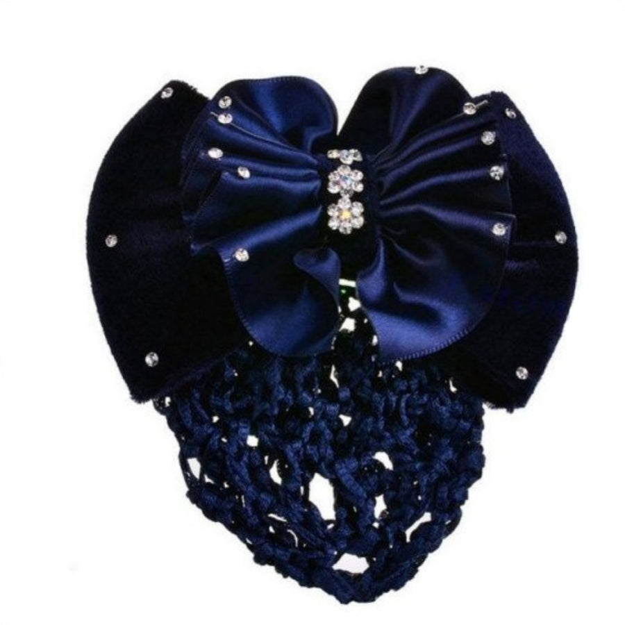 Hair Clip with Net Indie Diamante Flower