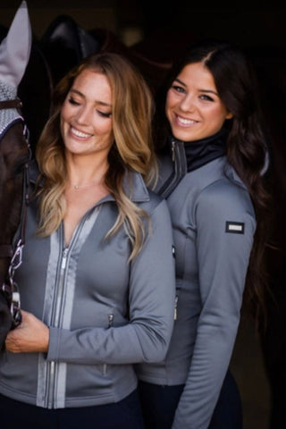 Equestrian Stockholm Fleece Jacket Crystal Grey