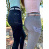 Epona Elite FLEUR Riding Tights GREY PAISLEY