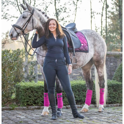 Equestrian Stockholm Faded Fuchsia Dressage Saddle Pad