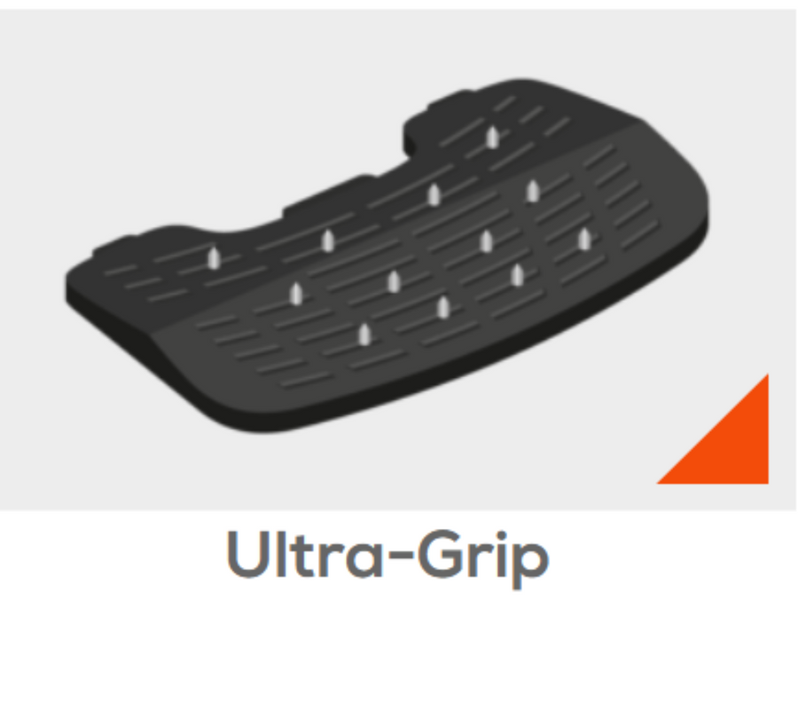Flex-On Interchangeable Foot Rests INCLINED ULTRA GRIP