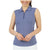 IBKul Mini Check Ladies Sleeveless Polo Shirt