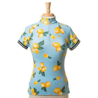 Kastel Lemon Print Cap Sleeve Sunshirt