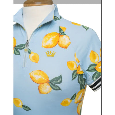 Kastel Lemon Print Cap Sleeve Sunshirt
