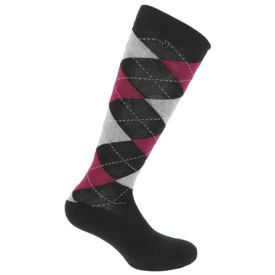 Equi Theme Lurex Argyle Socks