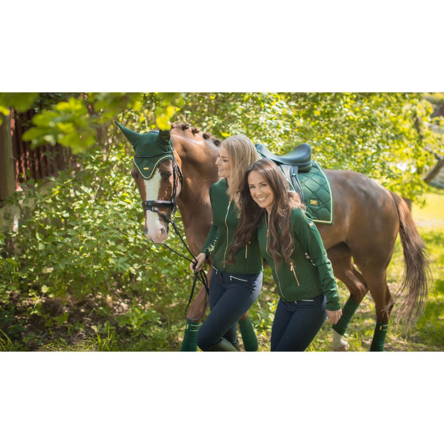 Equestrian Stockholm Dressage Saddle Pad Forest Green FULL