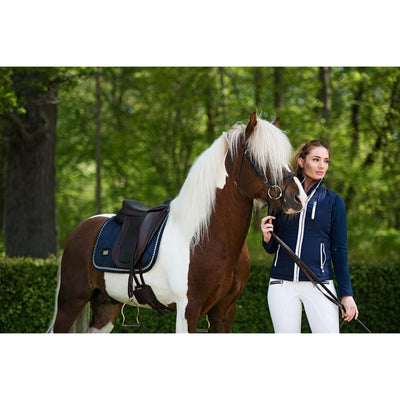 Equestrian Stockholm Dressage Saddle Pad Midnight Blue COB