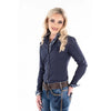 Hitchley and Harrow Ladies Fitted Shirt NAVY