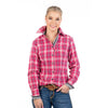 Hitchley and Harrow Country Check Shirt Pink-Black