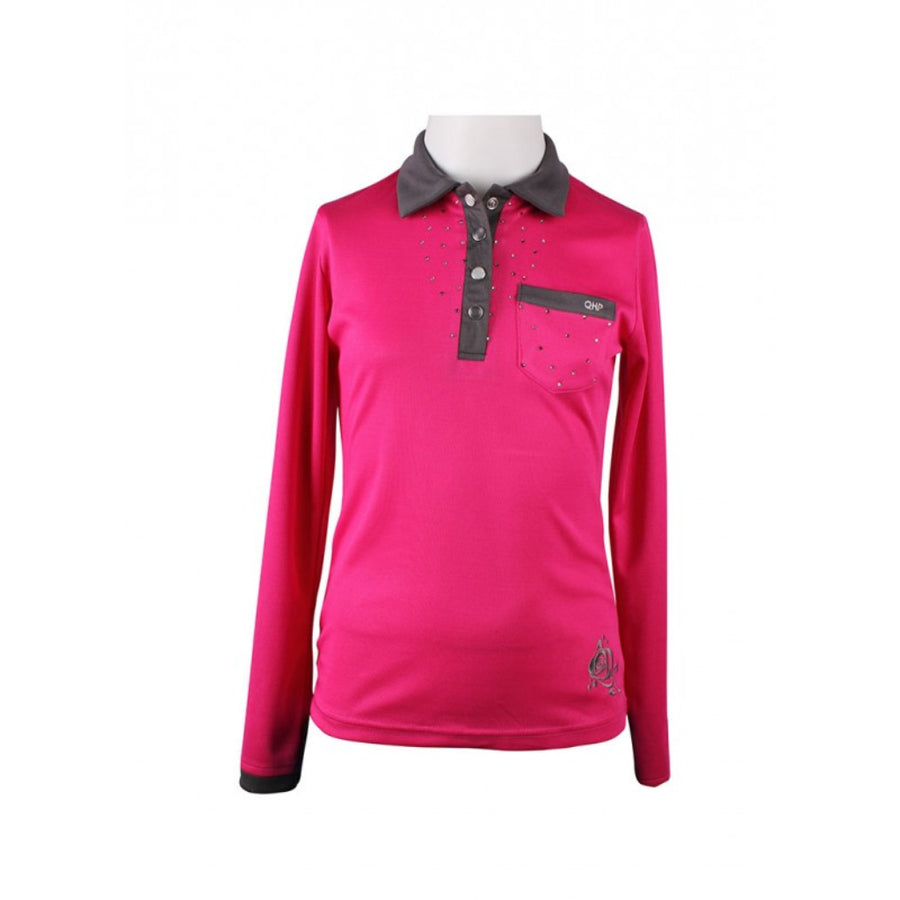 QHP Pearl Long Sleeve Kids Polo