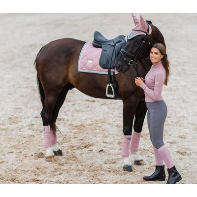 Equestrian Stockholm Dressage Saddle Pad PINK CRYSTAL