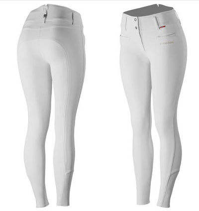 B Vertigo Tiffany High Waisted Silicone Full Seat Breeches Navy