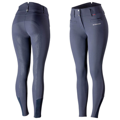 B Vertigo Tiffany High Waisted Silicone Full Seat Breeches Navy