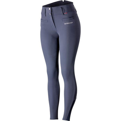 B Vertigo Tiffany High Waisted Silicone Full Seat Breeches Navy