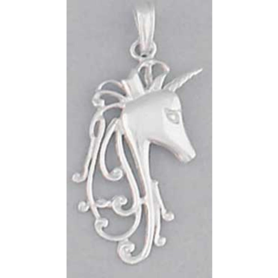 Necklace Sterling Sivler Filigree Unicorn