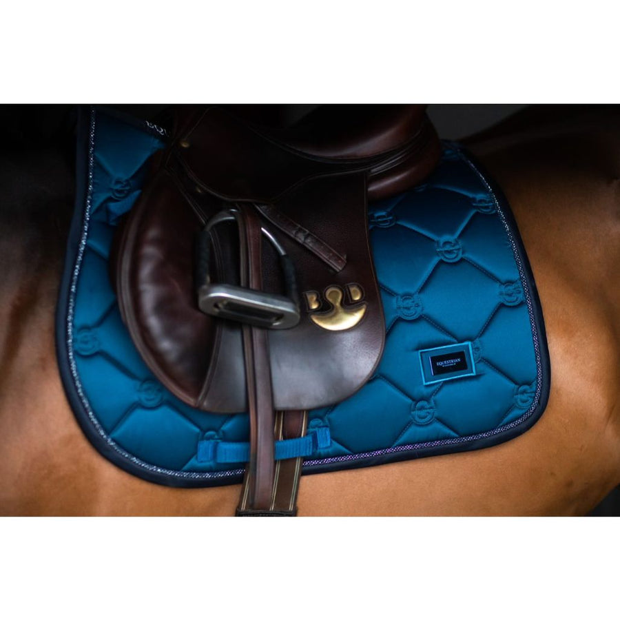 Equestrian Stockholm Jump-All Purpose Saddle Pad Blue Meadow