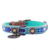 Dog with a Mission Boho Juan Fringed Dog Collar BLUE