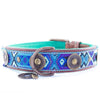 Dog with a Mission Boho Juan Fringed Dog Collar BLUE