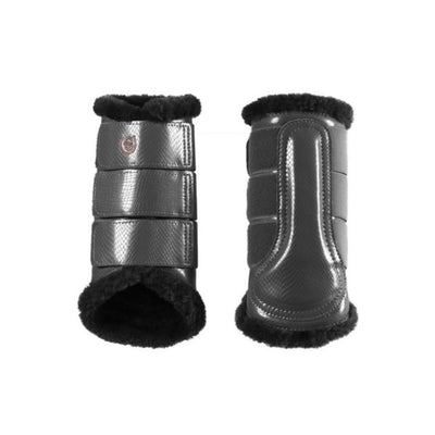 Equestrian Stockholm Fur Lined Brushing Boots DARK SKY