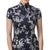 Kastel Shirred Cap Sleeve Sunshirt Navy Floral