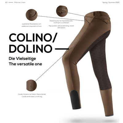 Cavallo Colino Grip Mens Soft Shell Full Seat Breeches