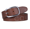 Cavallo Tracy Italian Leather Belt with Nailhead Detail