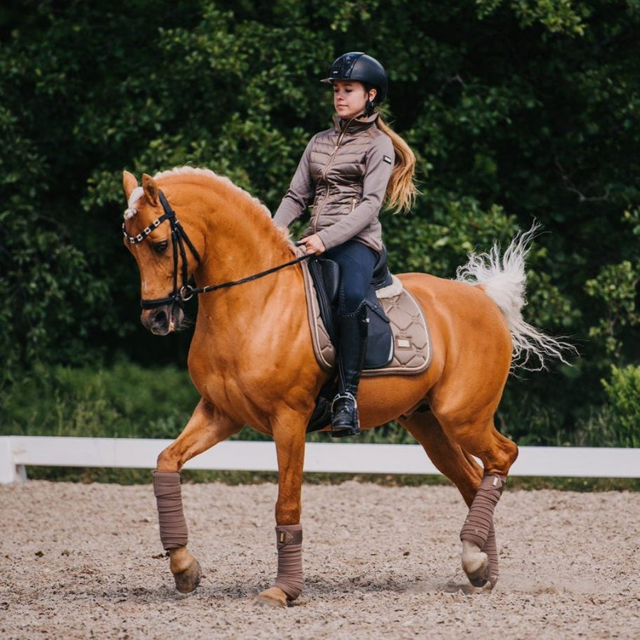 Equestrian Stockholm Dressage Saddle Pad Champagne COB