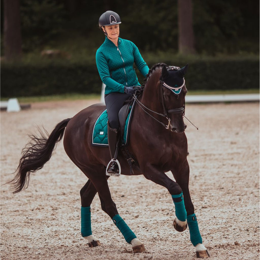Equestrian Stockholm Dressage Saddle Pad EMERALD