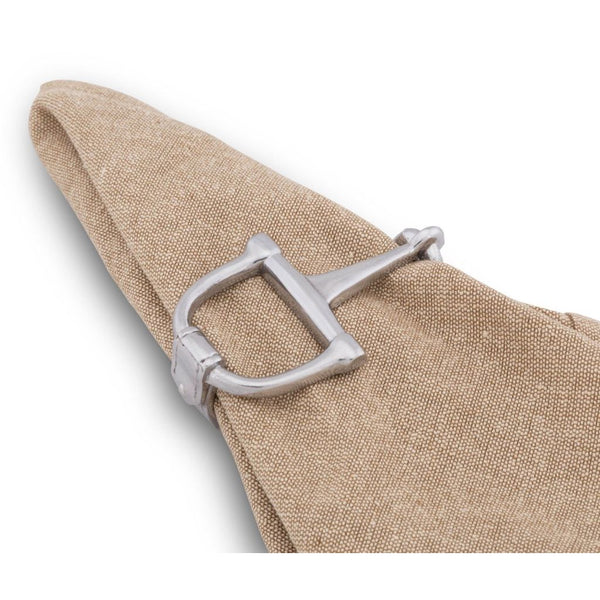 Equestrian Set of 4 Horse Bit Napkin Rings - Horse in the Box