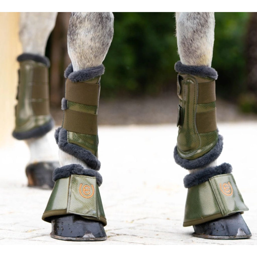 Equestrian Stockholm Fleece Lined Brushing Boots Evening Haze