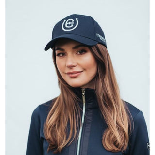 Equestrian Stockholm Cotton Cap NAVY-SILVER