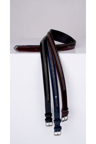 FairPlay Hematyt Patent leather belt with Crystals