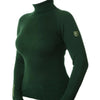 Equestrian Stockholm Polo Neck Jumper Forest Green