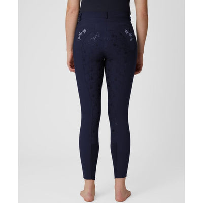 Horze Kaitlin Silicone Full Seat Breeches with Floral Detail