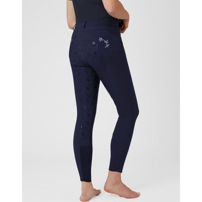 Horze Kaitlin Silicone Full Seat Breeches with Floral Detail