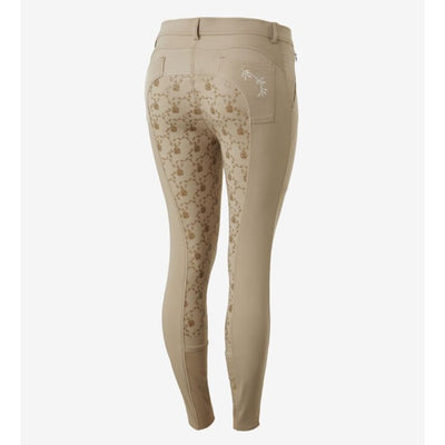 Horze Kaitlin Silicone Full Seat Breeches with Floral Detail