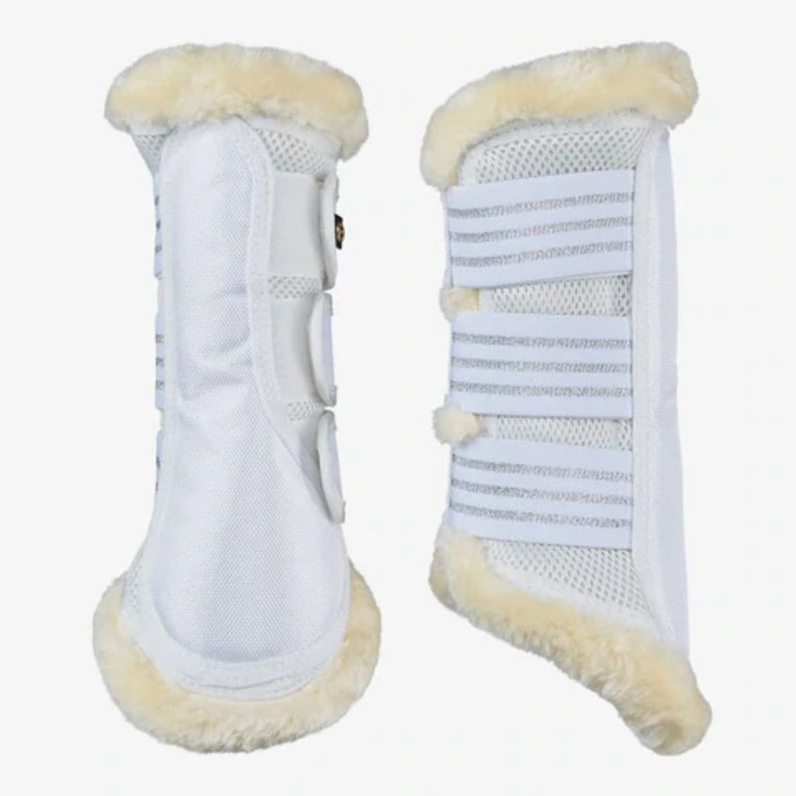 Horze Lincoln Brushing Boots with Fur Edge and Sparkles