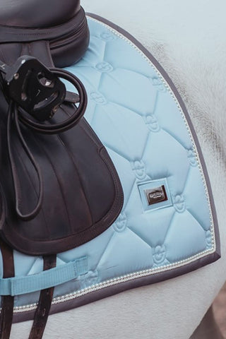 Equestrian Stockholm Dressage Saddle Pad Ice Blue