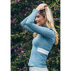 Equesatrian Stockholm Imperia Long Sleeved Top Stone Blue