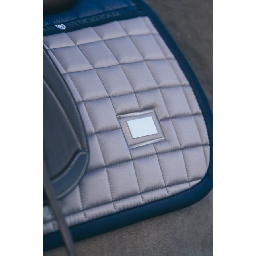 Equestrian Stockholm Dressage Saddle Pad Sportive Blue Ash