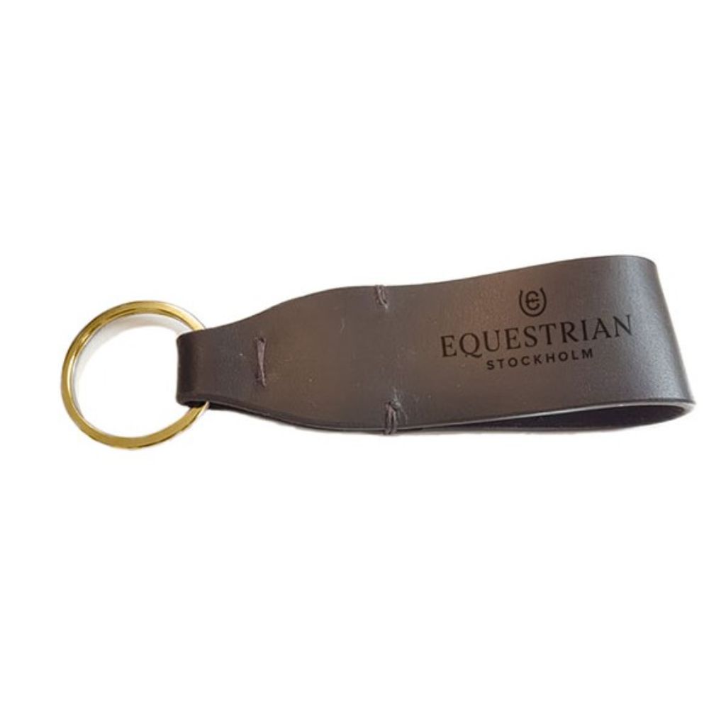 Equestrian Stockholm Leather Key Ring BROWN – Horse in the Box