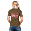 Hitchley and Harrow Fitted Ladies Polo Shirt KHAKI