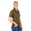 Hitchley and Harrow Fitted Ladies Polo Shirt KHAKI