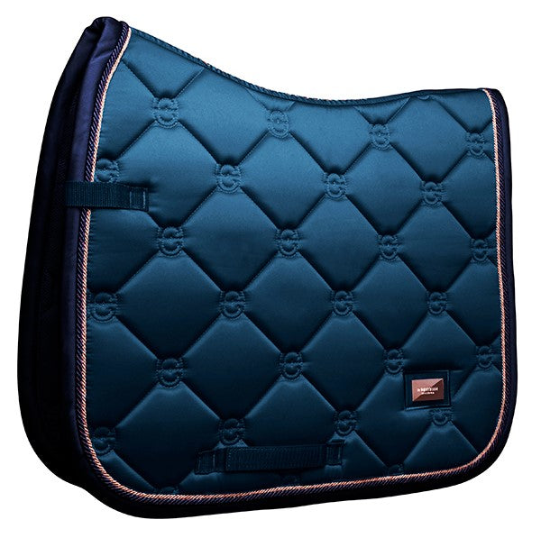 Equestrian Stockholm Dressage Saddle Pad MONACO BLUE COB