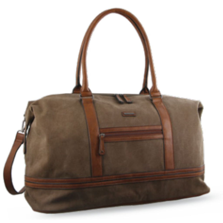Pierre Cardin Canvas and Leather Travel Bag