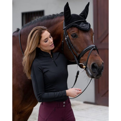 Equestrian Stockholm Long Sleeved Power Top TOTAL ECLIPSE